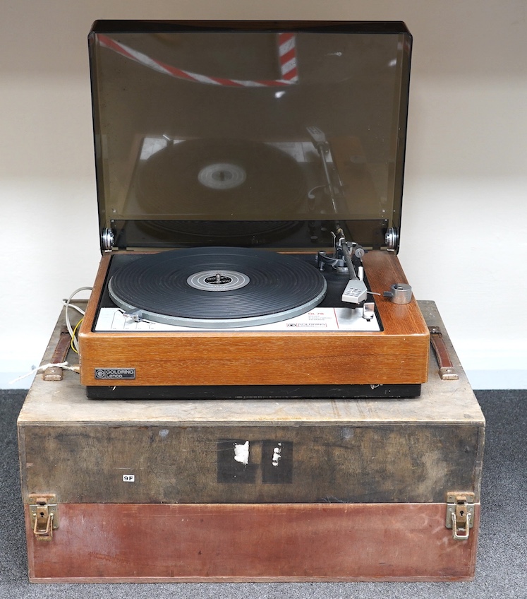 A Goldring Lenco GL78 record player turntable. Condition - fair